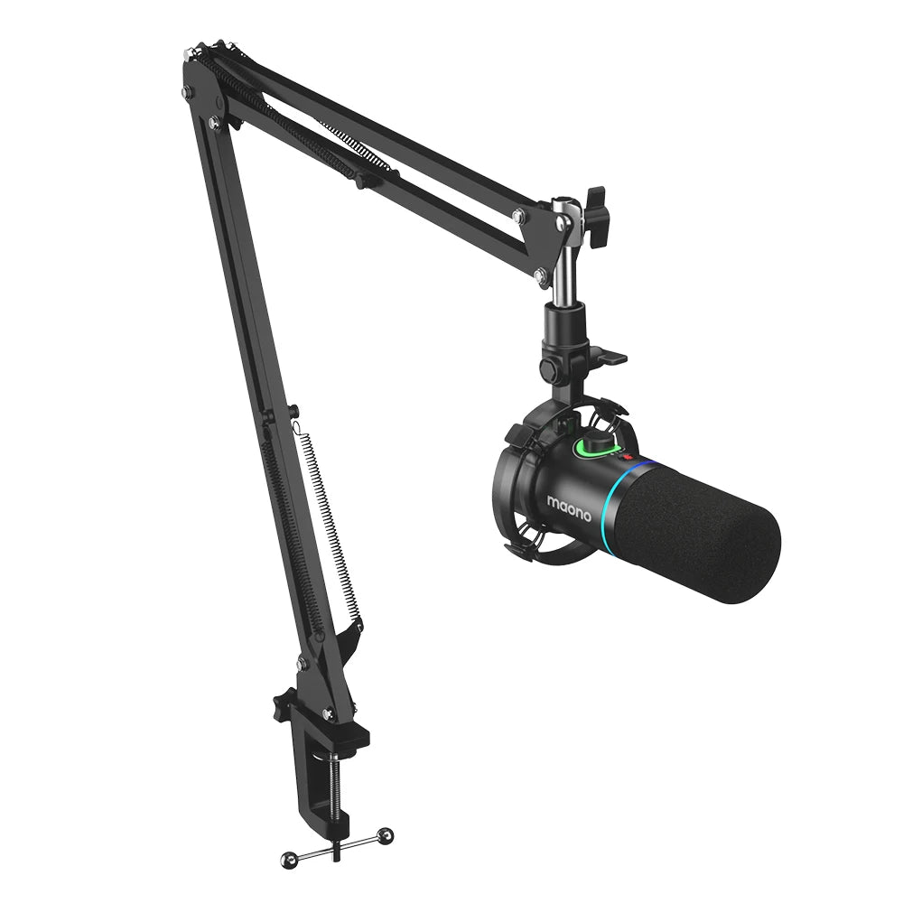 maono PD200X XLR\USB Dynamic Microphone for Gaming Recording Streaming Youtube Metal Mic with Software Tap-to-Mute Gain Knob