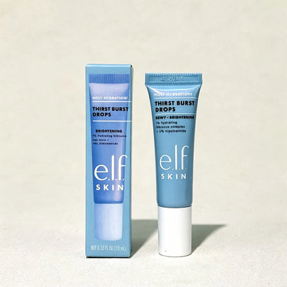 Elf Thirst Burst Drops, Brightening Moisture Gel Essence, Hydrating Pre-Makeup Primer, Nourishes Dry Skin for Smooth Base Makeup