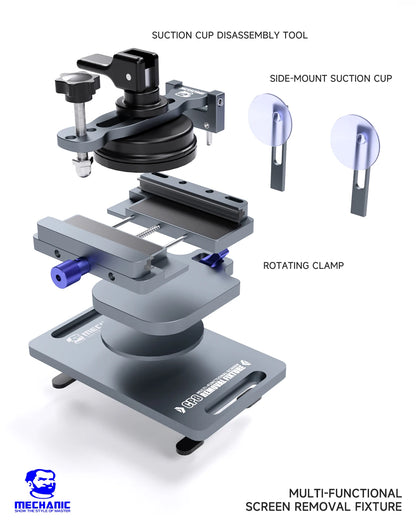 MECHANIC CP8 360° Rotating Screen Removal Fixture Universal Phone LCD Back Cover Separator Clamp Mobile Repair Fixture Tool