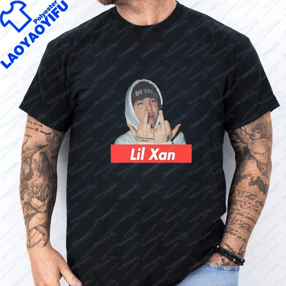 Men's T-shirts and Tank Tops - Hip-hop Rapper LIL XAN's Summer Short-Sleeved Men's and Women's Comfortable T-Shirts