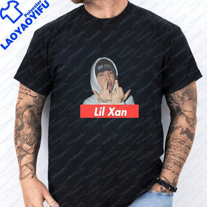 Men's T-shirts and Tank Tops - Hip-hop Rapper LIL XAN's Summer Short-Sleeved Men's and Women's Comfortable T-Shirts