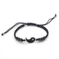 Couple Bracelets Rings Yin Yang Tai Chi Alloy Pendant Adjustable Braid Chain Necklace Matching Lover Bracelet Necklace Earring