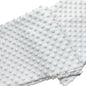 Minky Dot Fabric For Baby Comfort Blankets 1mm Pile Length Polyester Single Sided Swaddle Baby Crying Comfort Plush Fabric