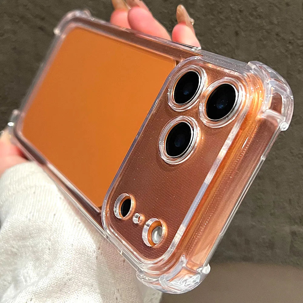 Luksusowe Etui Przeciwwstrząsowe Przezroczyste do iPhone 17 16 15 14 13 12 11 Pro X XR XS Max Plus Air Miękkie Przezroczyste Etui Bumper