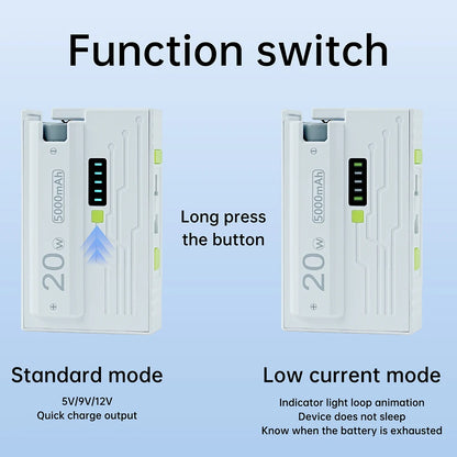 Power Bank Case 1 *21700 Battery Box DIY Kit USB Type-C 20W Fast Charging Power Bank Box Dual Mode Suppors Small Current