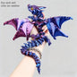 2026 New Hot Sale 3D Printed Big Horn Dragon Model Toy Articulated Joints Action Figure Party Decoration Craft Gift Wholesale