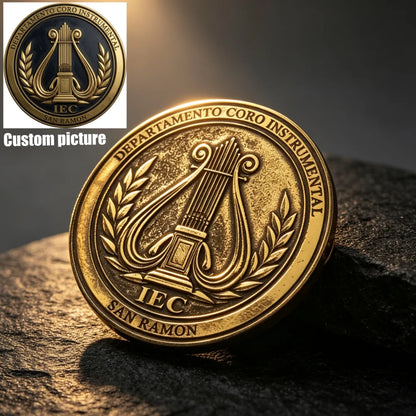 Custom Lapel Pin Laser Engraving Custom Image Logo Metal Brooch Available Personalized Souvenir Badge for Music Choir Club Gift