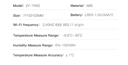 Tuya WiFi Temperature and Humidity Smart Home Thermometer Hygrometer APP Remote Alarm Work with Alexa Google Home