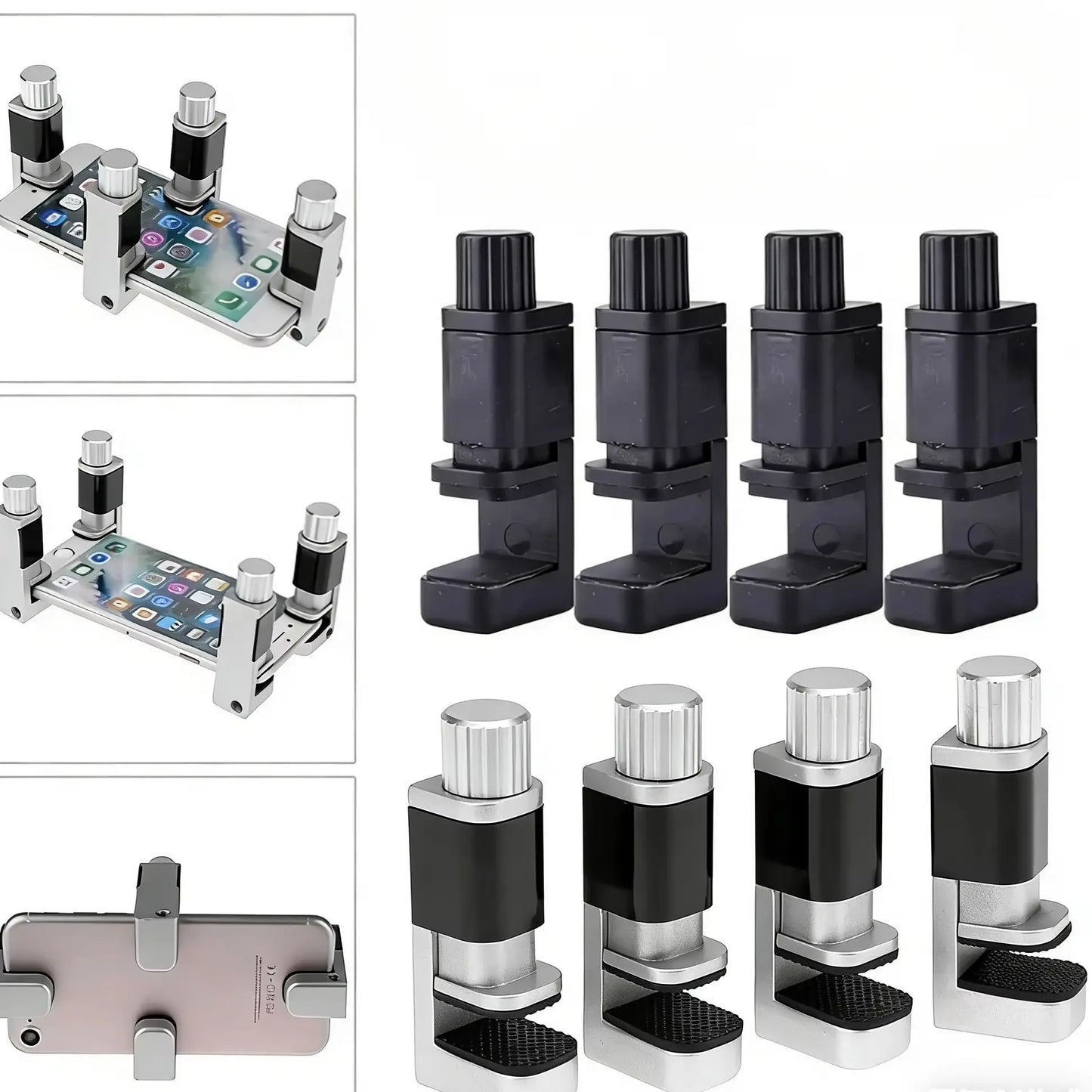 4PCS Adjustable Clip Universal Phone Repair Tools LCD Display Screen Fastening Fixture Holder Clamps for Mobile Phone Tablet