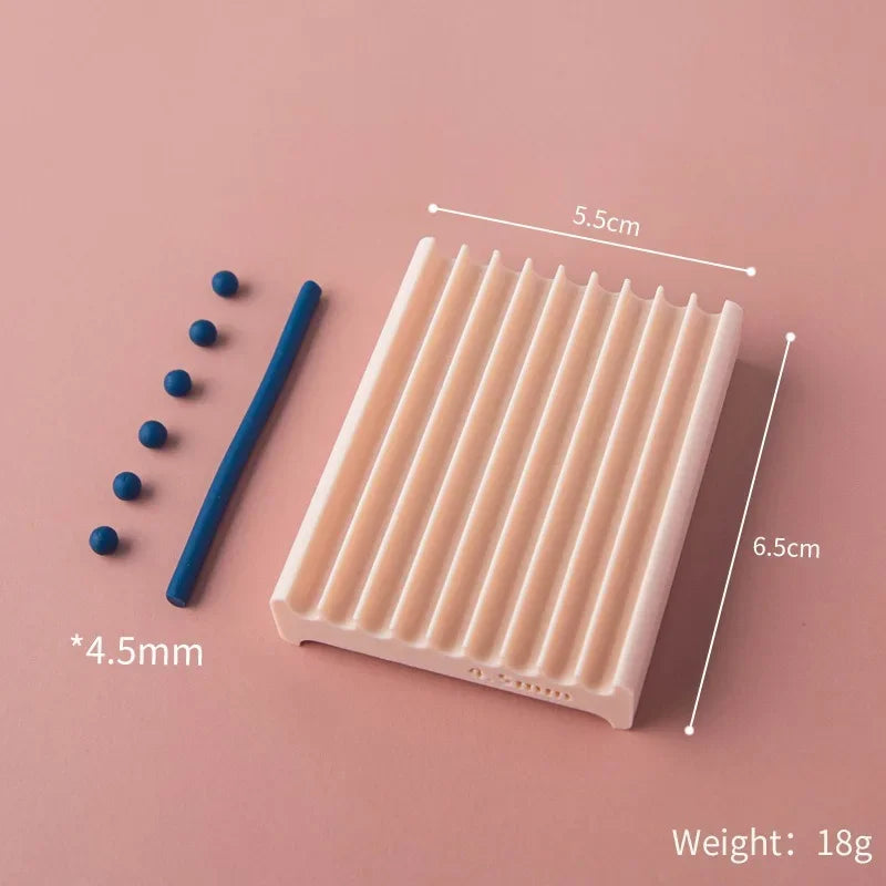 2-in-1 Rubbing Strip Soft Ball Mold Pottery Hand Rolling Shaping Maker for Clay Bead DIY Jewelry Earring Handmade Craft Supplies