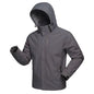 Men Lightweight Windproof Waterproof Hooded Jacket Zipper Raincoat Outdoor Hiking Cycling Climbing Work Coat Tracksuit Outerwear