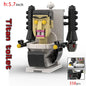 Moc Skibidi Toilet Figures Model Blocks Titan Cameraman Speakerman Construction Toys Party Halloween Decoration Boys Gifts