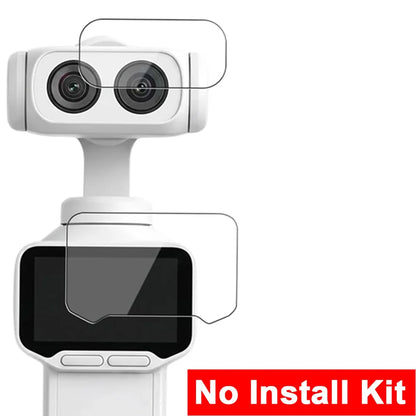 1-3Sets HD Tempered Glass with Easy Installation Kit for Insta360 Luna Ultra Screen Protectors Anti-Reflective Camera Lens Films
