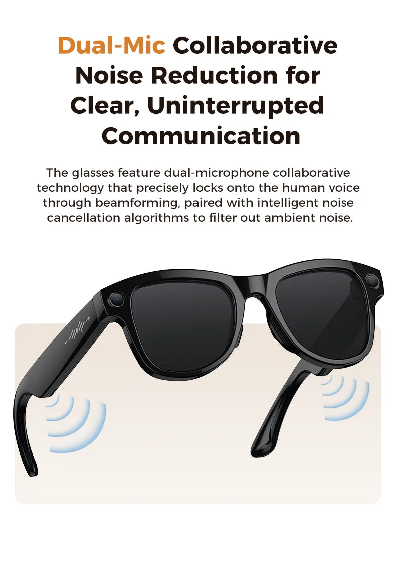 2026 Smart AI Glasses 4K HD Camera M02 Ultra ChatGPT 3600mAh Charging Case Power Bank 32GB Translation Music Video Sunglasses
