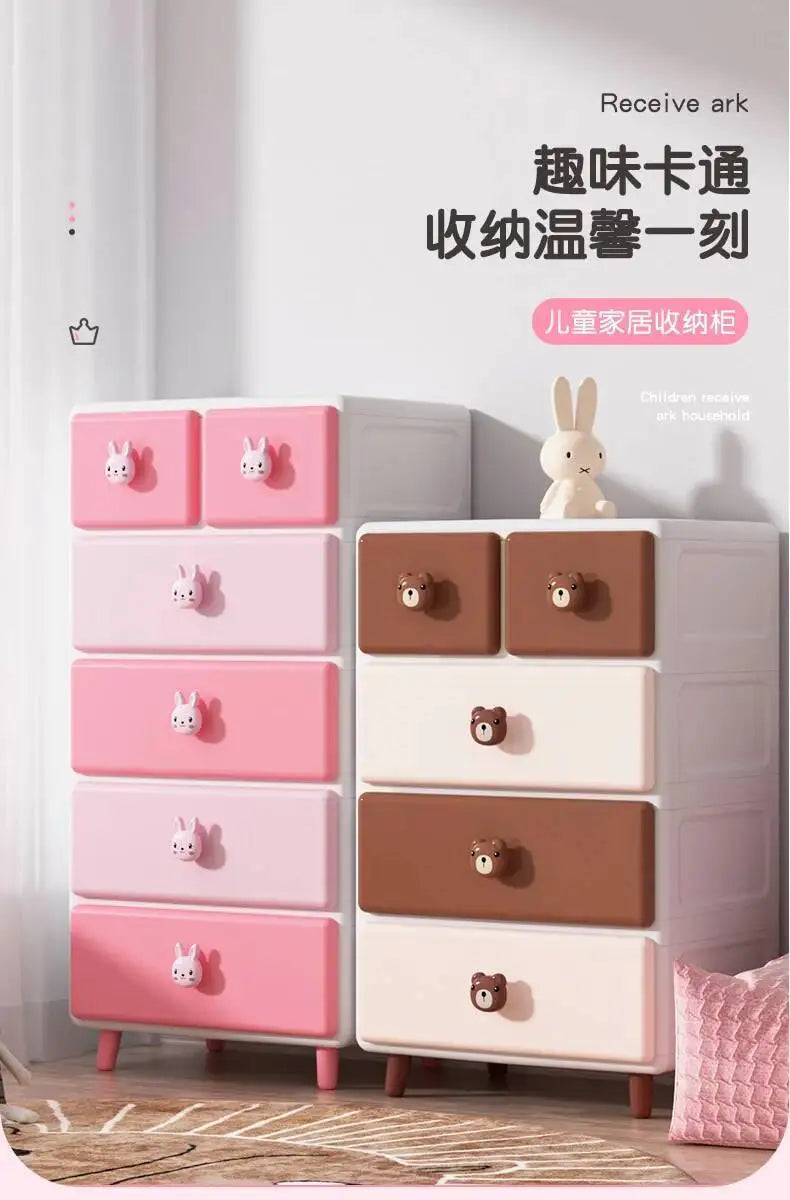 Cute Children Nightstands Nordic Pink Korean Children Nightstands Corner Cabinets Nachtkastje Kids Bedroom Furniture YN50CN