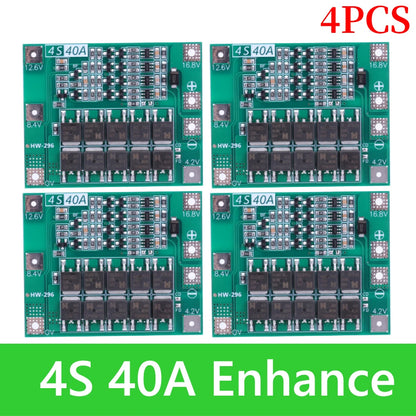 BMS 3S/4S 5A 10A 20A 25A 40A 60A Płytka zabezpieczająca ładowarkę do akumulatorów litowo-jonowych 18650 do wiertarki 12 V z funkcją wzmocnienia/balansu