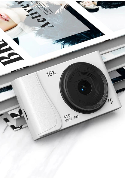 COOL DIER 4K Digital Camera 16x Zoom Camcorder 24 Million Pixels Compact Cameras Auto Focus for Kids Adult Beginners Photograph