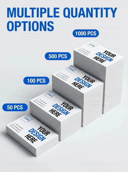 Custom Business Cards 50-1000PCS Personalized Double Sided Full Color Printing 300GSM Matte Paper Professional Name Cards