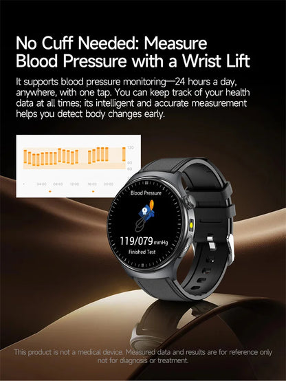 2026Nowość Zdrowie Sport EKG AI Diagnostyka Inteligentne Zegarki Męskie Tętno Ciśnienie Krwi IP68 Wodoodporne Smartwatche Dla Mężczyzn Kobiet