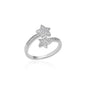 Blue Zircon Crown Rings For Women Stainless Steel Gold Color Adjustable Crown Ring 2026 Trend Design Female Wedding Jewerly Gift