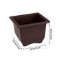 Rectangular Square Flowerpots Imitation Purple Clay Succulent Plants Pots Oval Pots Outdoor Garden Landscape Bonsai Pot Trays
