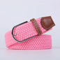 Women Casual Knitted Elastic Belt Pin Buckle Webbing Strap Woven Canvas Braided Stretch  - Belts for Men