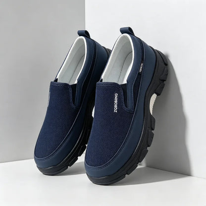 2026 New Men's Loafers Spring Large Size 39-48 Round-Toe Men's Moccasins Slip-On Mature Men's Shoes Simple Lightweight Casual Shoes