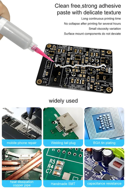High Temperature Solder Paste Flux For Soldering Sn99Ag0.3Cu0.7  Smd Repair Tin Paste 217℃