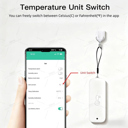 TUYA Wifi/Zigbee Waterproof Temperature And Humidity Sensor Outdoor Smart Life Thermometer Hygrometer Detection For Garden Home