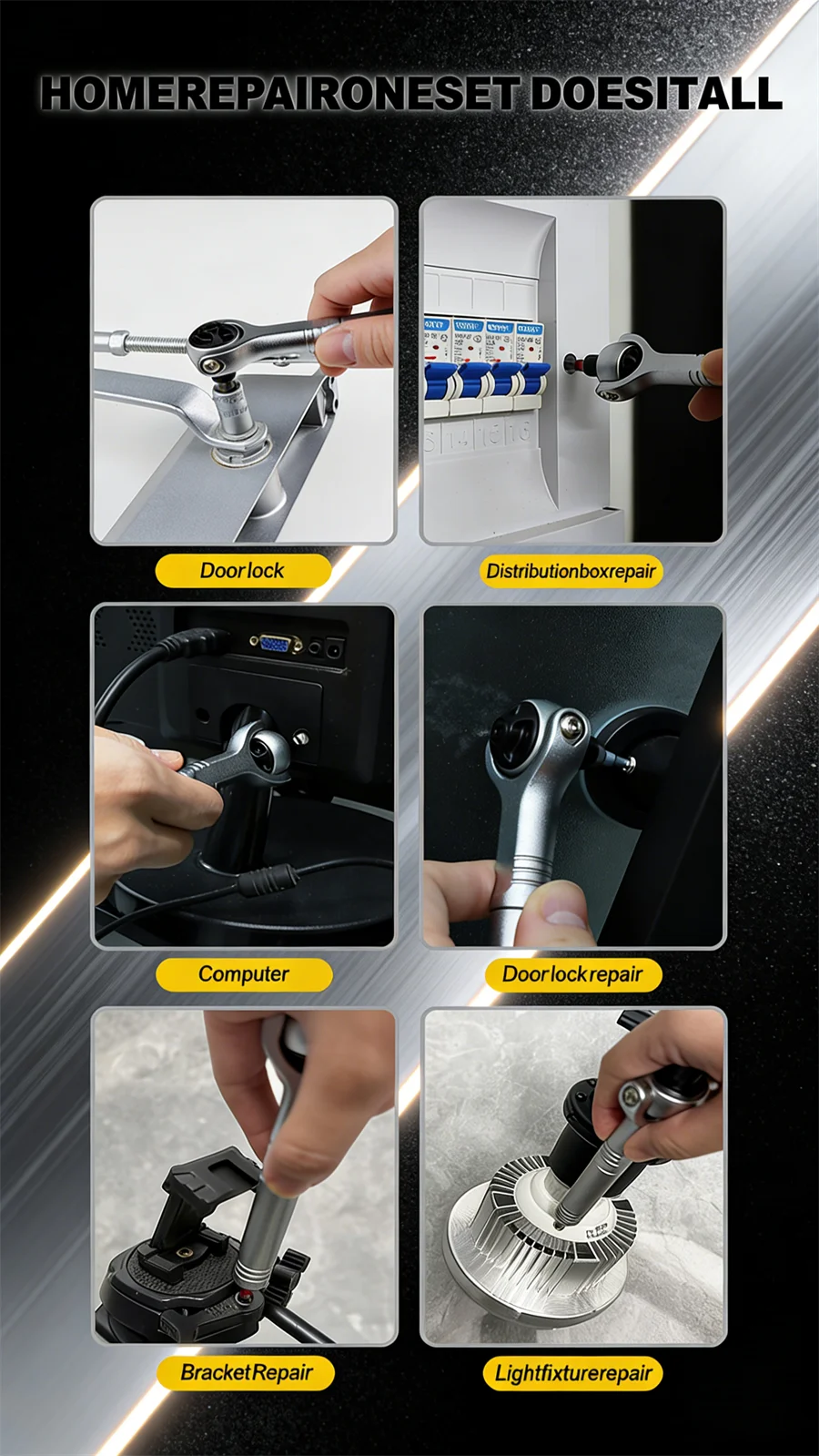 2026 New Ratchet Screwdriver Set Magnetic Wrench Semi-automatic Multi-purpose Sleeve Toolbox Bicycle Repair Tools DIY Tools Kit
