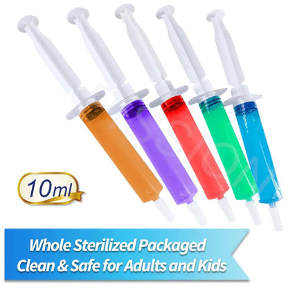 10ml Jello Shot Syringes Party Liquid Syringe BPA-Free Shooters for Halloween,Christmas,Bachelorette Parties,Nurses,Graduation