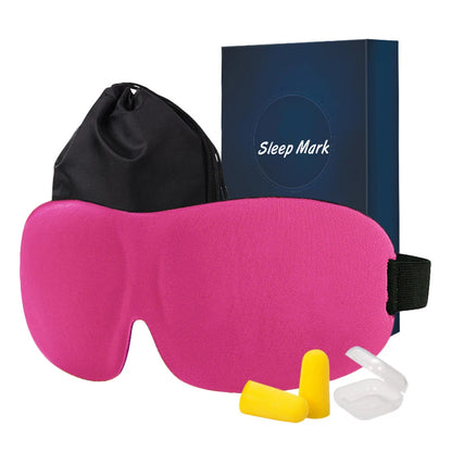 3D Sleep Mask Blindfold Sleeping Aid Eyepatch Eye Cover Sleep Patches Eyeshade Breathable Face Mask Eyemask Health Care for Rest