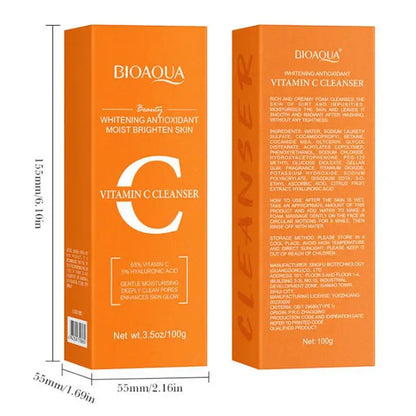 [F] BIOAQUA Hyaluronic Acid Retinol Vitamin C Facial Cleanser Oil Control Moisturizing Face Wash Foam Face Cleanser Skin Care