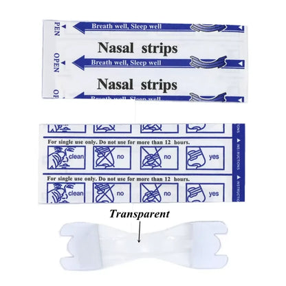 100/300pcsLot Transparent Nasal Strips Anti-SnoringSticker Better Nose Breath Reduce Snoring Tool Health Care Stop Snoring Patch