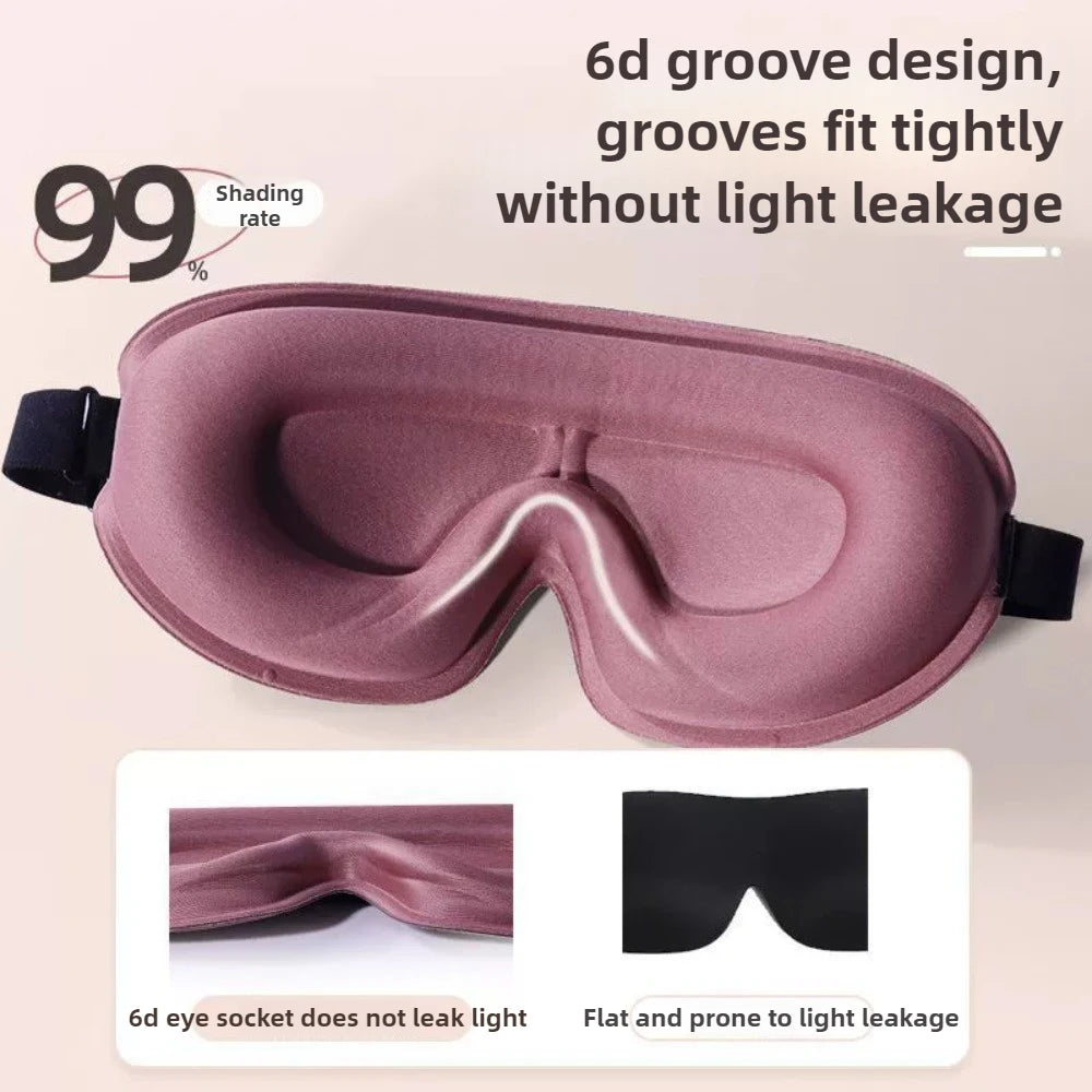 Travel 3D Sleeping Mask Blockout Light Sleep Mask Memory Foam Eyeshade Blindfold Sleep Masker Sleeping Aid Face Mask Eyepatch
