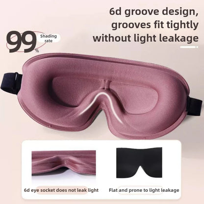 Travel 3D Sleeping Mask Blockout Light Sleep Mask Memory Foam Eyeshade Blindfold Sleep Masker Sleeping Aid Face Mask Eyepatch