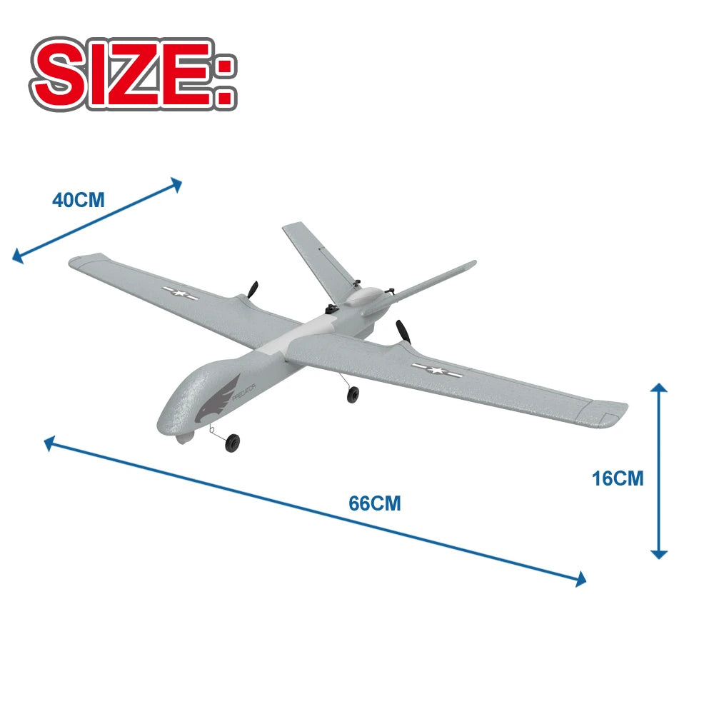 816 MOTOR Airplane Z55 RC Plane 3CH EPP Foam 2.4G Remote Control Wingspan Aircraft Fixed Wingspan Toys Gifts for Children