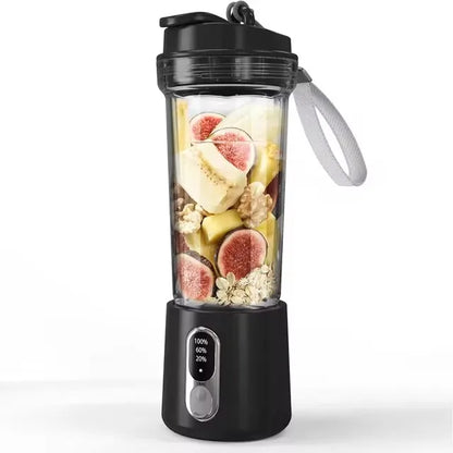 New 180W Portable Juicer Dual-use Juice Cup USB 4000mAh Battery Outdoor Fresh Fruit Blender 4 Blade Smoothie Juices Cup Blender