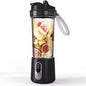 New 180W Portable Juicer Dual-use Juice Cup USB 4000mAh Battery Outdoor Fresh Fruit Blender 4 Blade Smoothie Juices Cup Blender