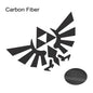 16x9.7cm Triforce Wings Car Stickers Vinyl Decal Auto Accessories For BMW Mini Volkswagen Audi Benz Tesla Golf Audi Fiat Ford