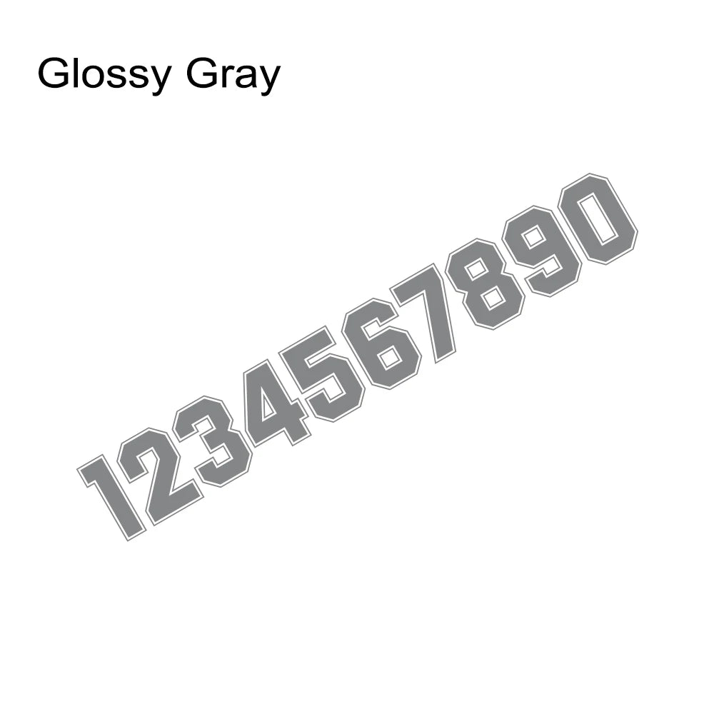 Car Side Door Custom Number Styling Stickers For 0 1 2 3 4 5 6 7 8 9 Auto Tuning Accessories Vinyl Film Decoration Decals