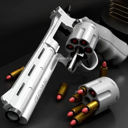 Revolver ZP5 357 Toy Gun Continuous Firing Launcher Pistol Soft Dart Bullet CS Outdoor Battle Game for Teenagers Adult Play