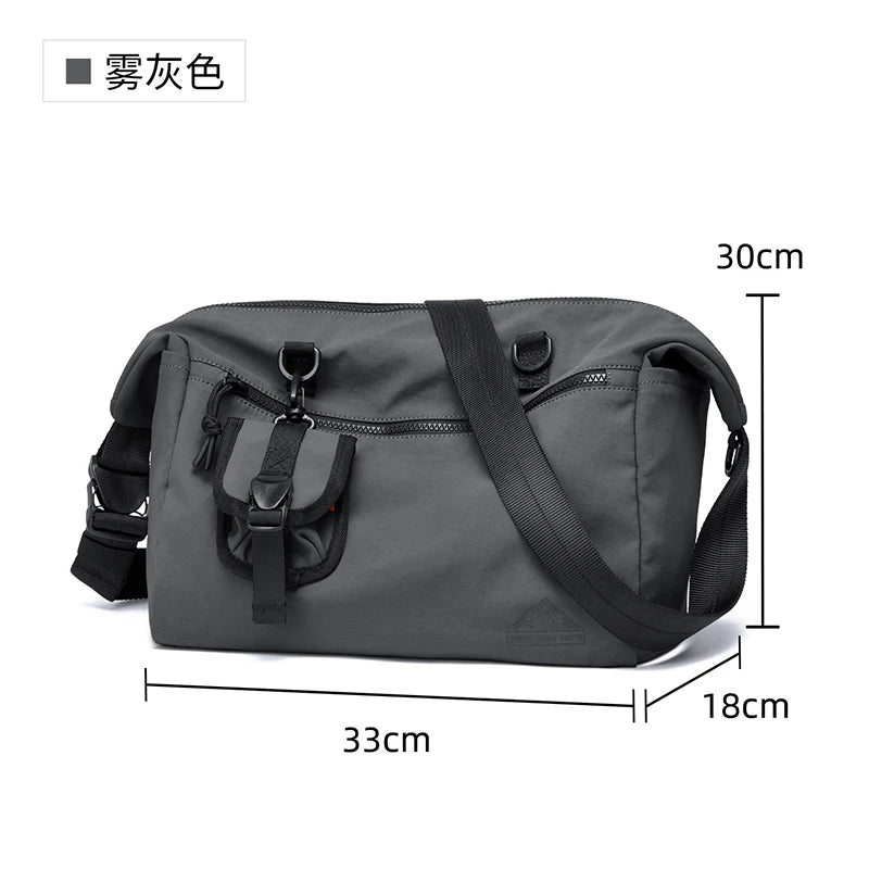 MOYYI INS Korean Style Men Messenger Bags Women Travel Casual Large Hobo Bag Waterproof Nylon Laptop Crossbody Shoulder Bag