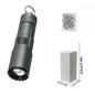 2-in-1 COB Strong Light and Whistle Light Creative Shape Key Chain Pendant Portable Led Flashlight Handheld Keychain Lamp