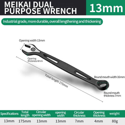 8mm-32mm Ratchet Wrench Dual-purpose Metric Setdouble Offset Ring Spanner Universal Spanner For Car Repair Hand Tool