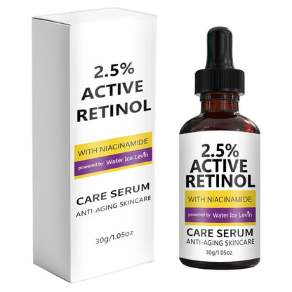 2.5% Active Retinol Care Serum - Anti-Aging, Moisturizing, Brightening with Niacinamide & Kojic Acid