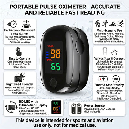 Medical IR Fever Thermometer LED Digital Backlit Measure Non-contact Body Thermometer or Finger Mini Oximeter Blood Oxygen Tool