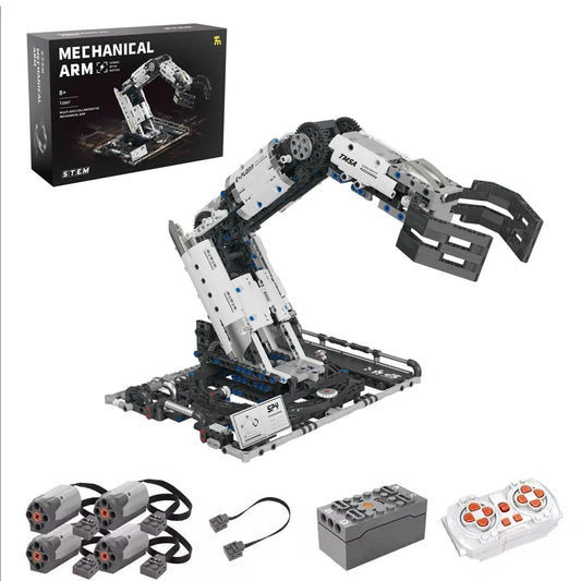 Multi-Axis mechanical Arm Programmable Building Blocks 5 in 1 robot Remote Control toys Interactive STEM Learning children gift