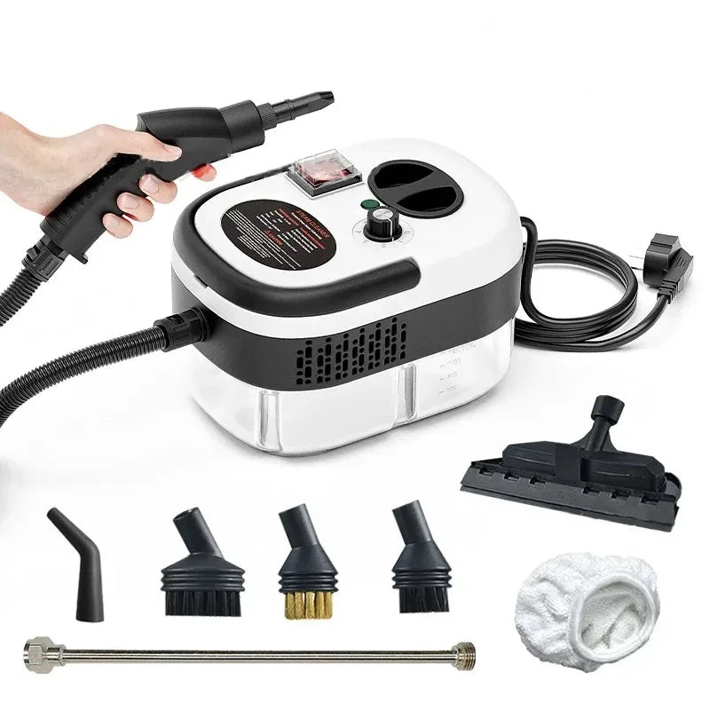 2500W Handheld Steam Cleaner High and Temperature Air Conditioner Kitchen Hood Car Steam Clean Machine Floor and More Cleaning