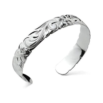 1pc Hawaiian Hamilton Heirloom Tribal Bangle Cuff Bracelet 14k Gold Plated Copper Jewelry
